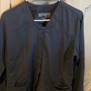 Greys anatomy scrub jacket medium charcoal grey